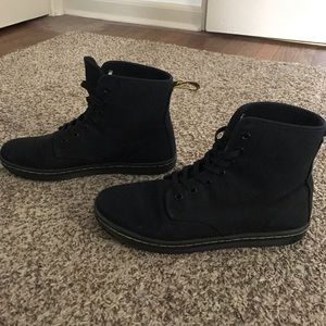 Dr. Martens Black Canvas Boot